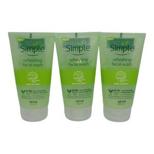 Simple Refreshing Facial Wash 5.07 Fl Oz 3-Pack Soap Free For All Skin Types